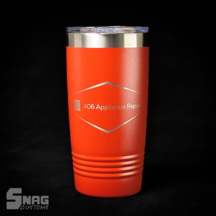 20 oz polar camel high endurance stainless steel tumbler with custom permanent laser engraving